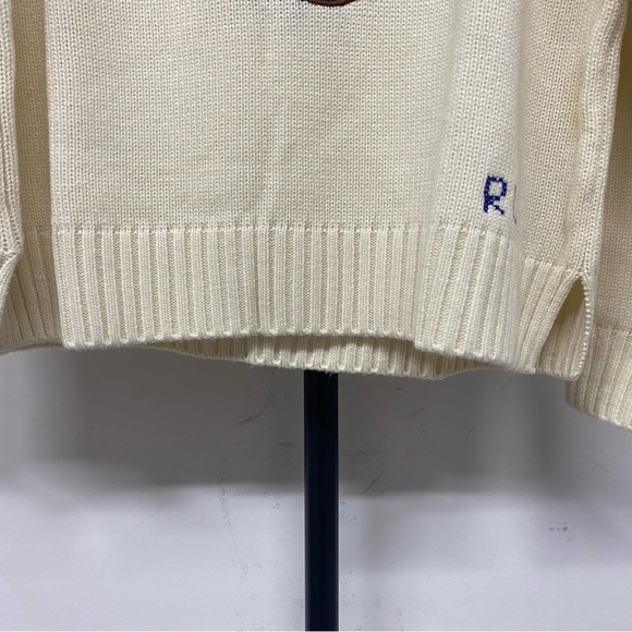 Polo by Ralph Lauren Cream Sweater with Bear Design - Picture 5 of 6